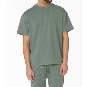 NEW HAWKS BAY short sleeve textured t-shirt & short set in green